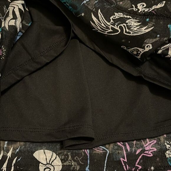 Her Universe Disney Villains V-Neck Skull Hat All Over Print Design Midi Dress - Picture 14 of 14